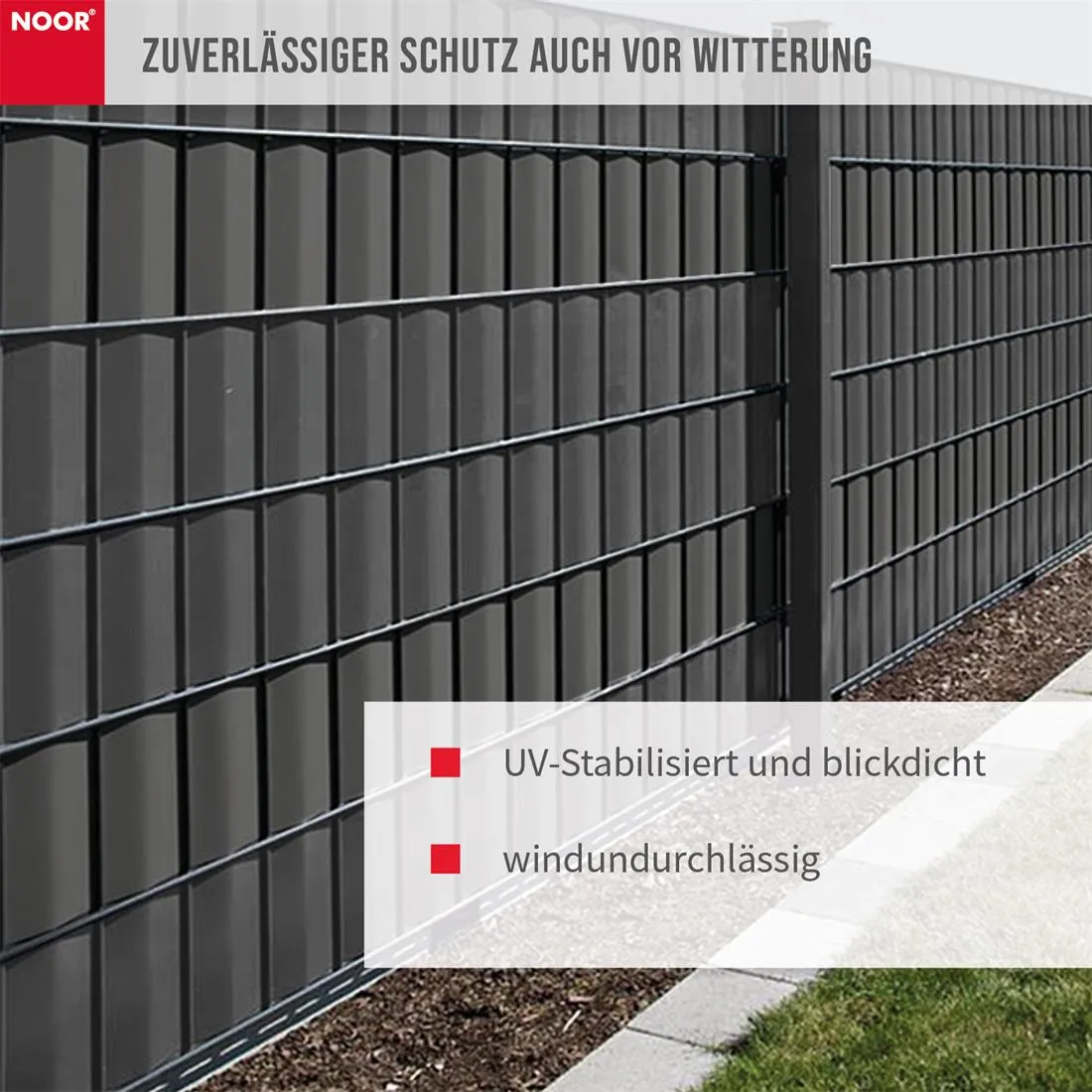 Zaunblende PVC blickdicht