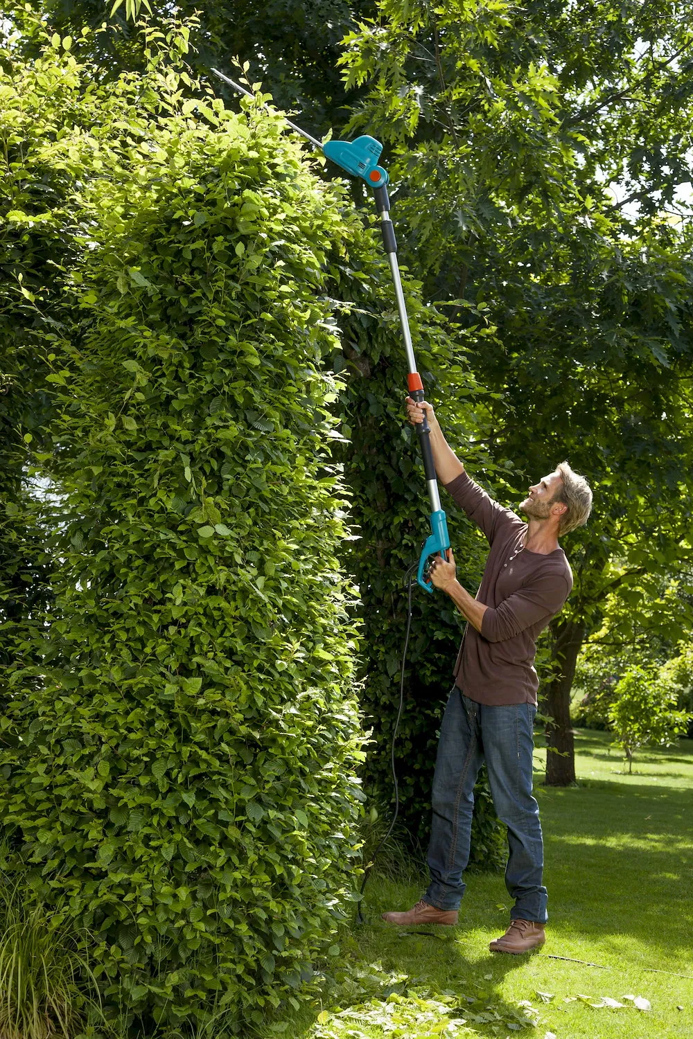 Elektro-Teleskop-Heckenschere