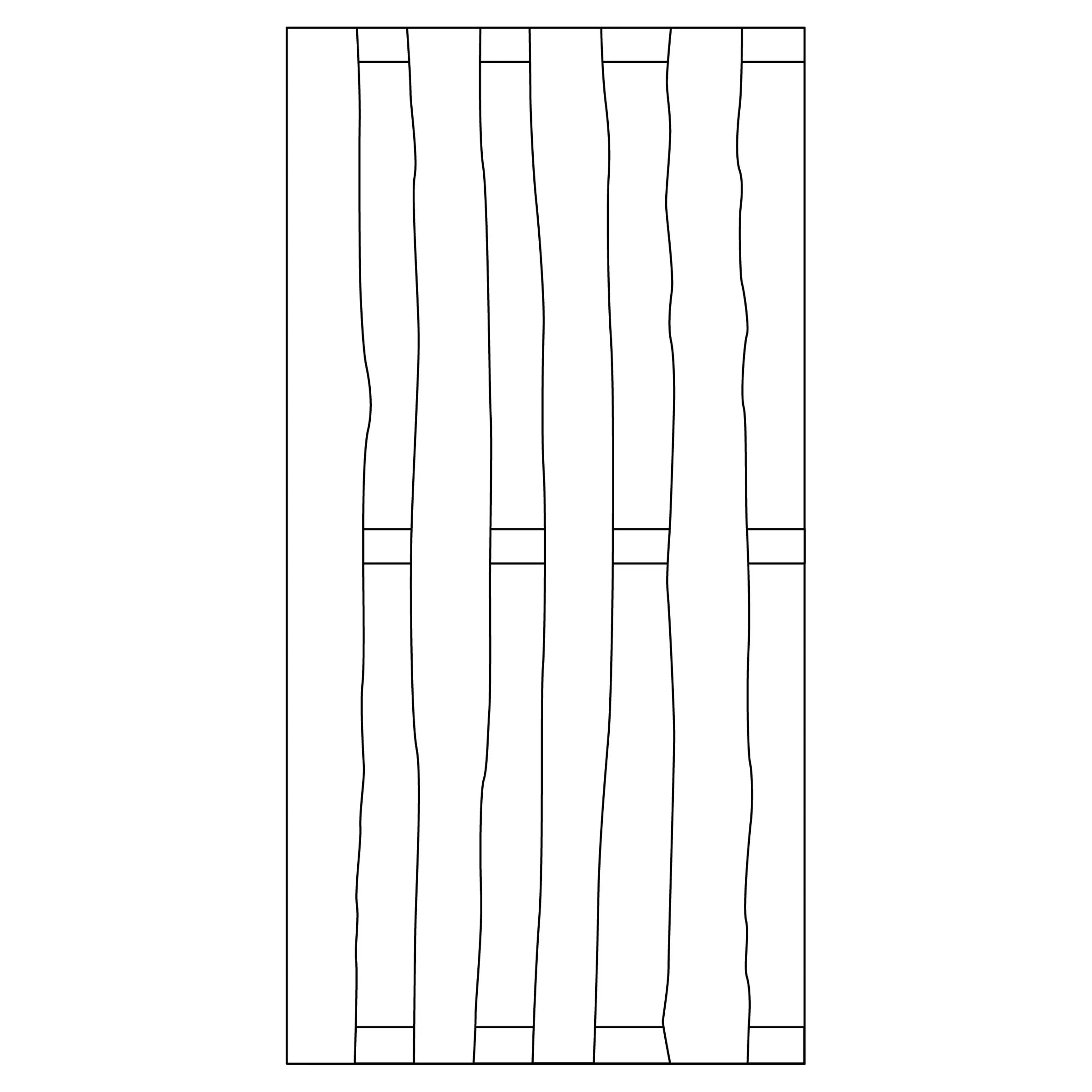 Bohlen-Zaun Natura braun
