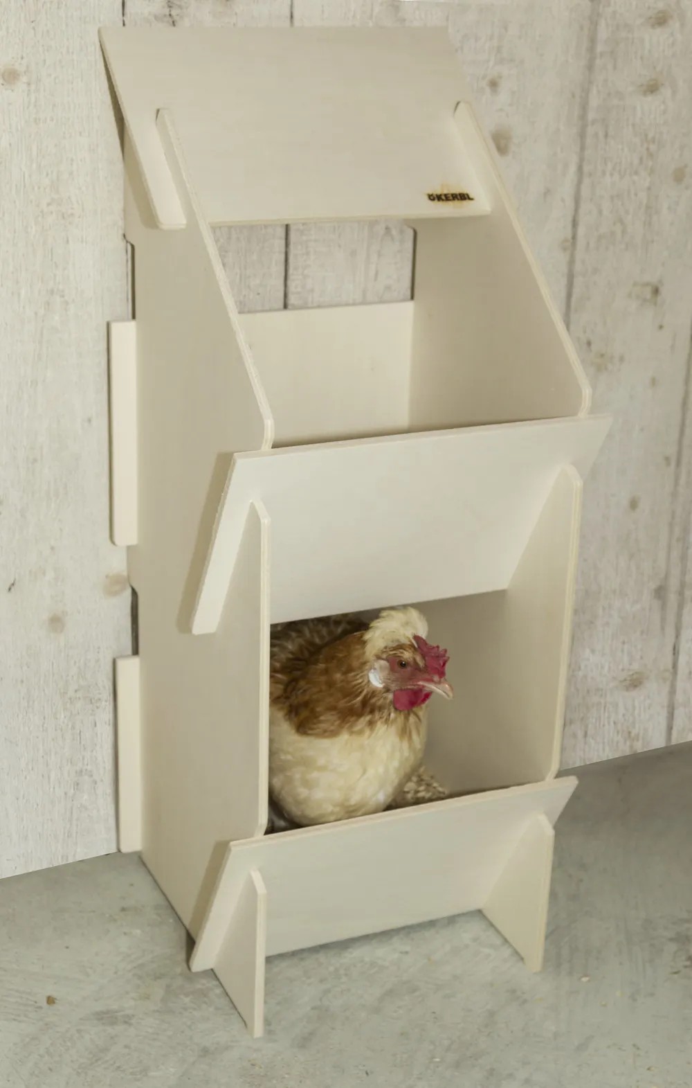 H&uuml;hner Legenest aus Holz