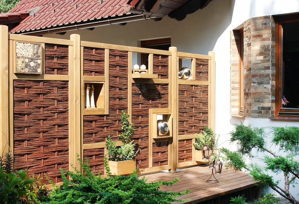 LABO-Weidengeflechtzaun 3D