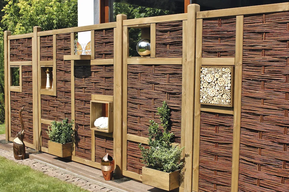 LABO-Weidengeflechtzaun 3D