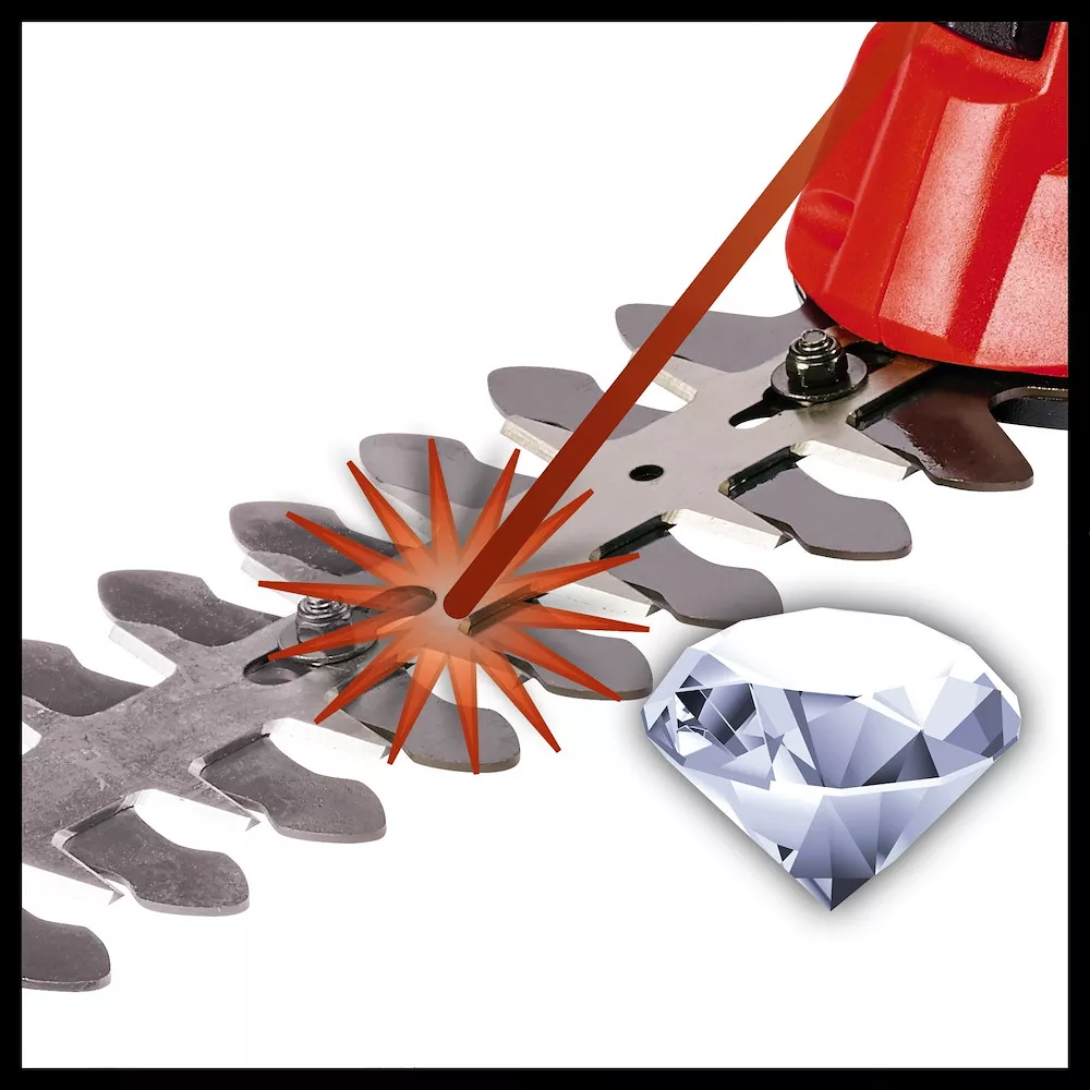 Akku-Gras- und Strauchschere