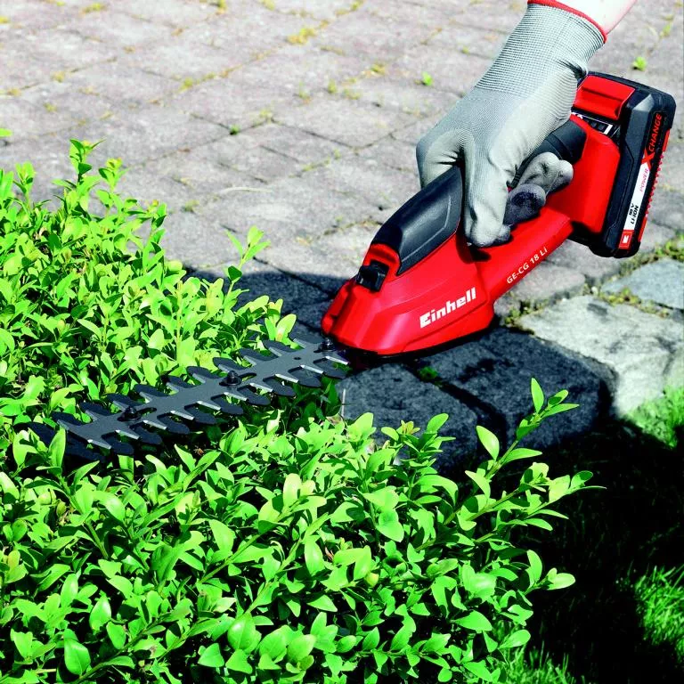 Akku-Gras- und Strauchschere