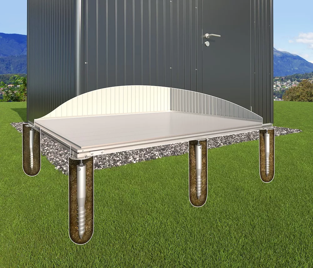 Erdschrauben-Fundament