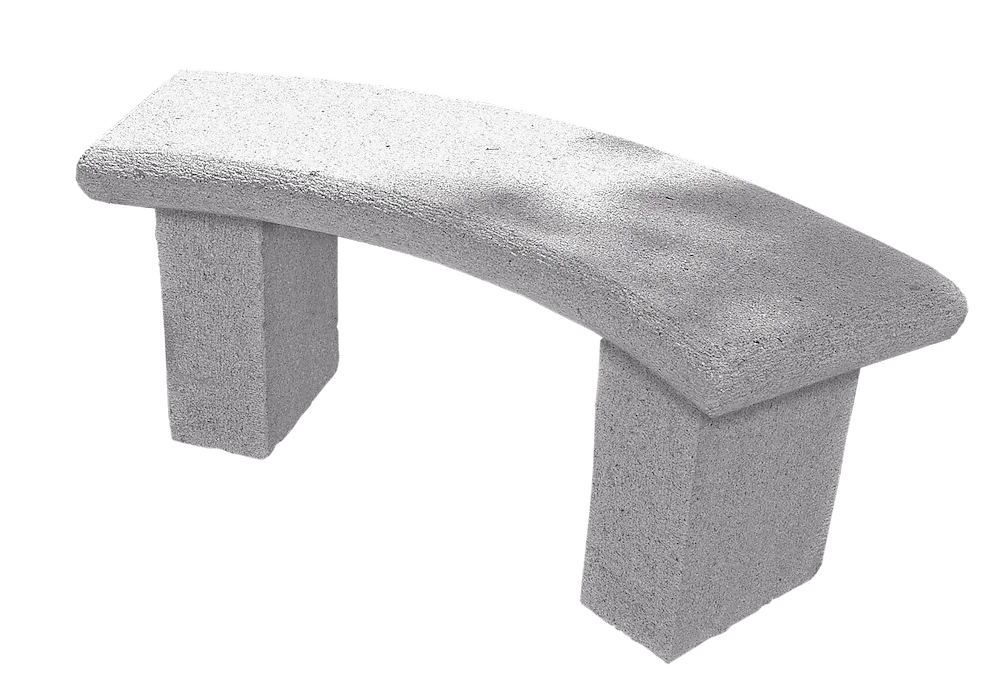 Granitbank Basic halbrund, ge-