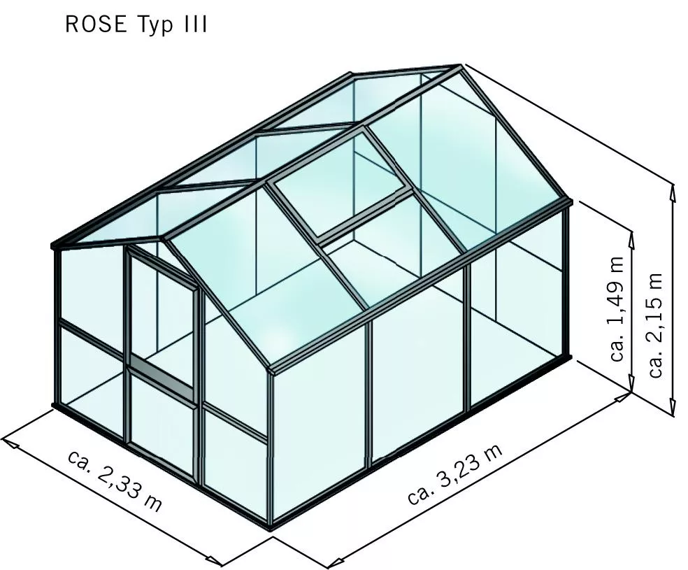 Gew&auml;chshaus Rose 3