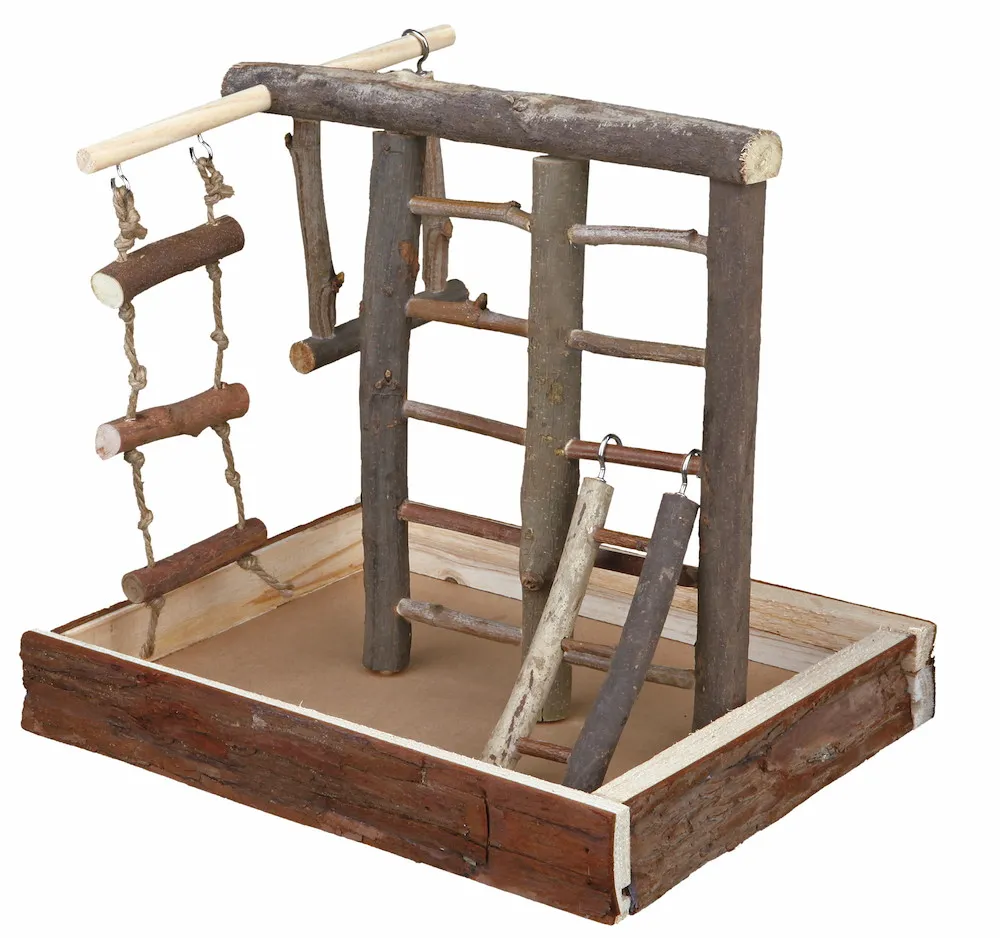 Vogelspielplatz, Naturholz,