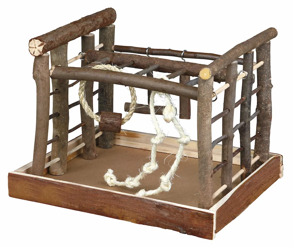 Vogelspielplatz, Naturholz,