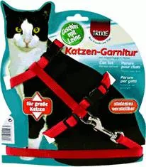 Katzen-Garnitur mit Leine