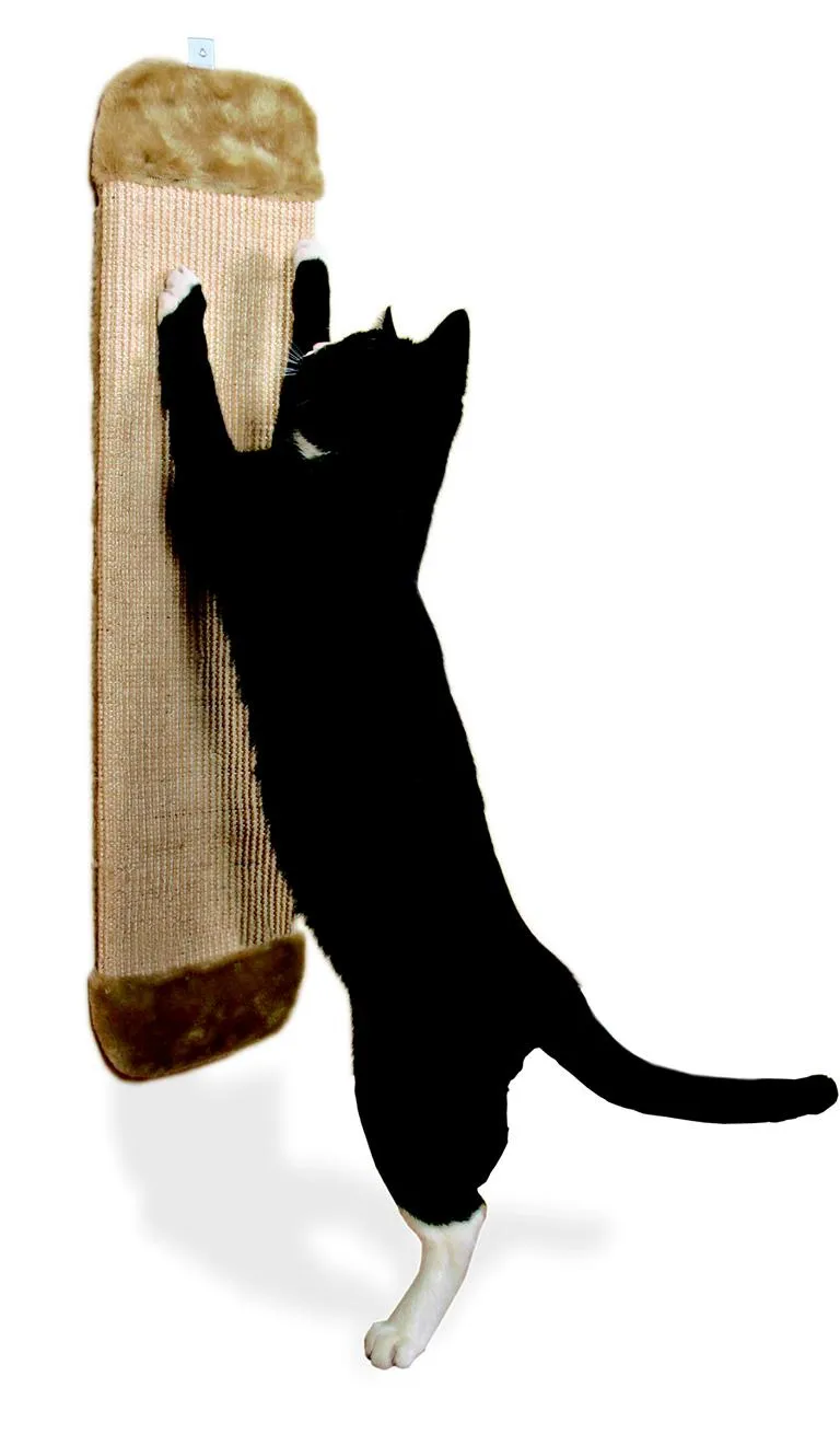 Kratzbrett mit Pl&uuml;sch, beige,