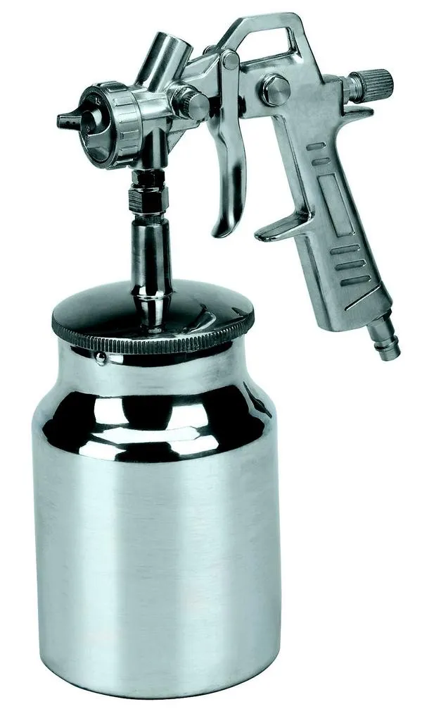 Farbspritzpistole, Saugbecher