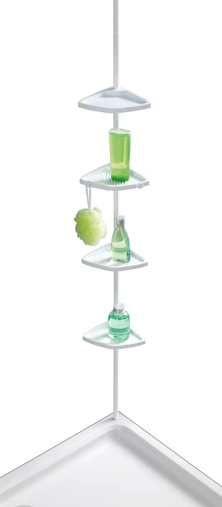 Teleskop-Duschecke easy, wei&szlig;