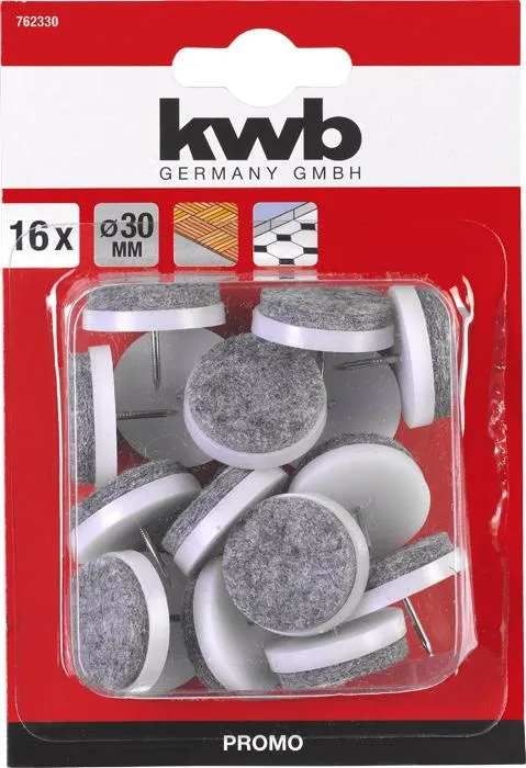 Filzgleiter-Set 30mm 16-tlg.