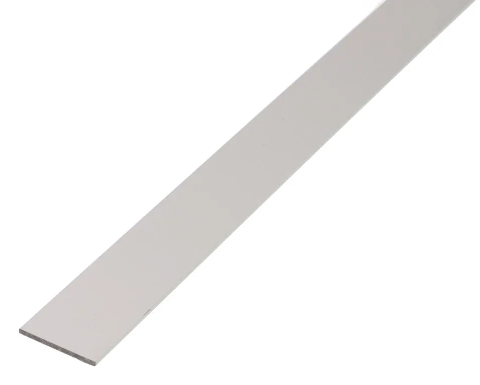 Flachstange Alu-silber-elox.