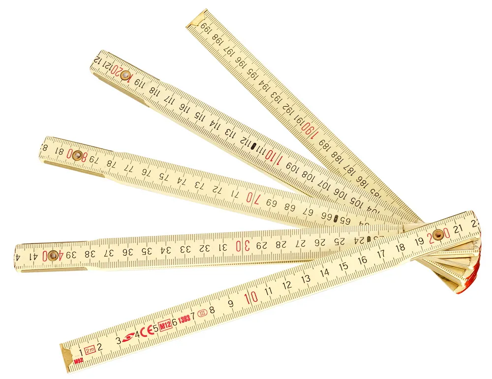 Holz-Gliederma&szlig;stab 2m