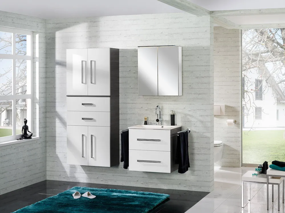 Sp-Schrank CO60 wei&szlig; 2 T&uuml;ren