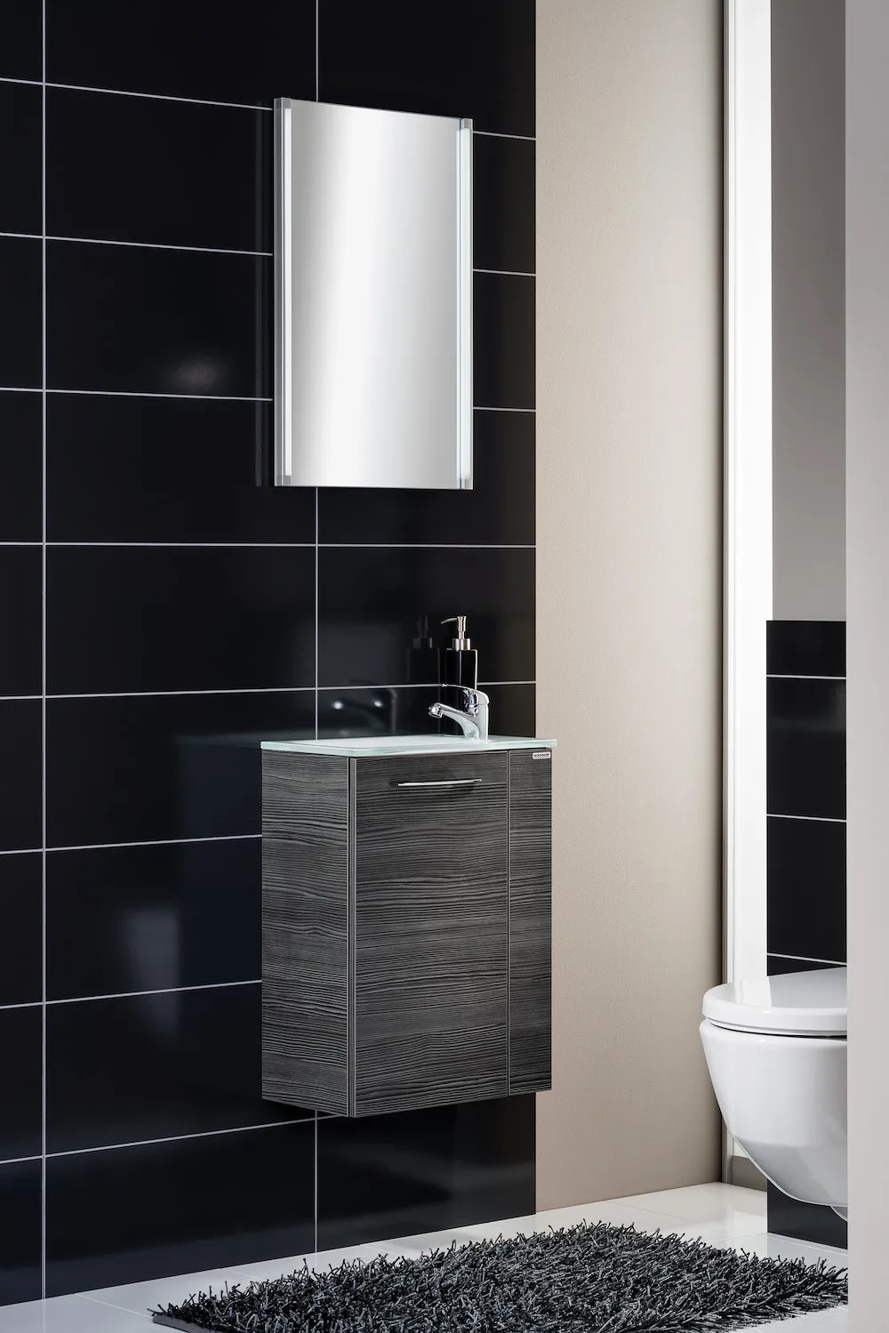 Spiegelelement LED-LINE Wei&szlig;