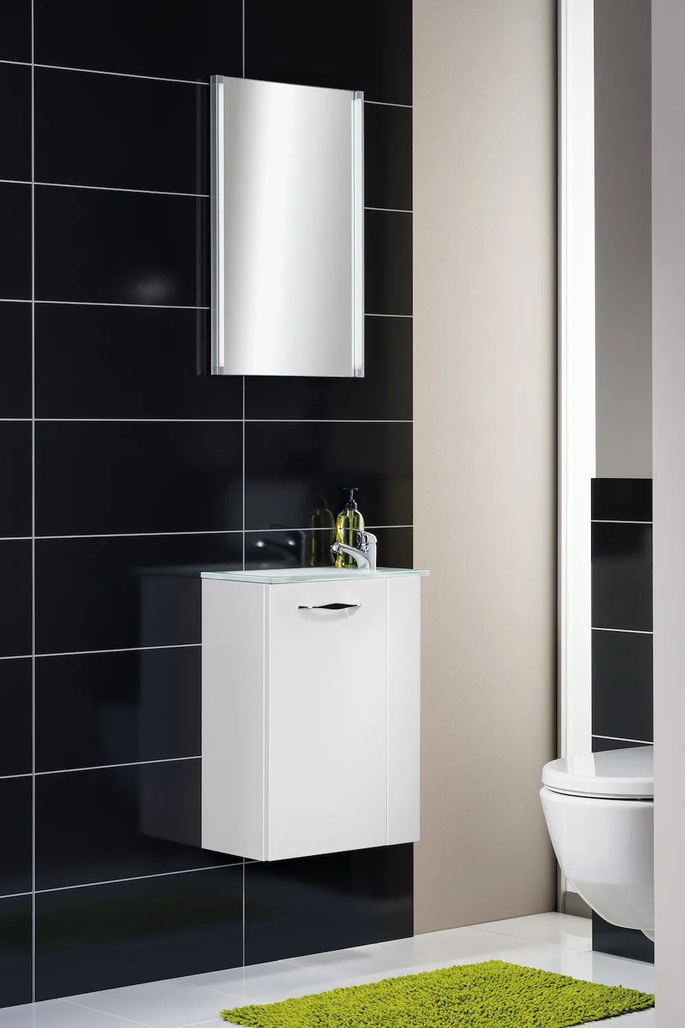 Spiegelelement LED-LINE Wei&szlig;