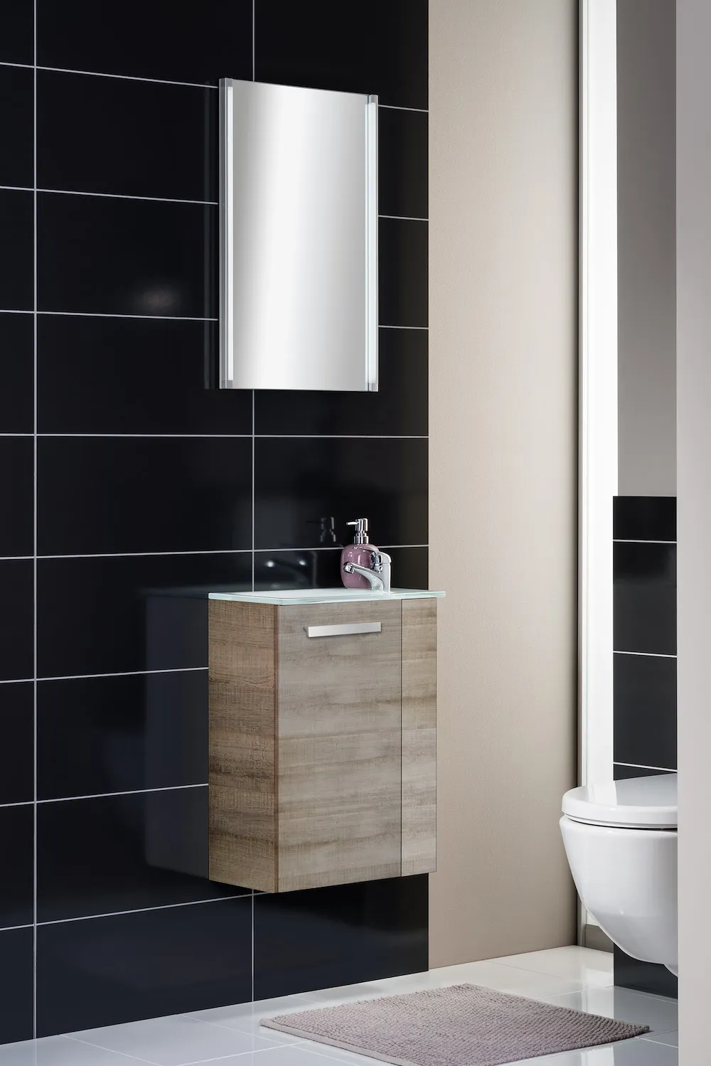 Spiegelelement LED-LINE Wei&szlig;