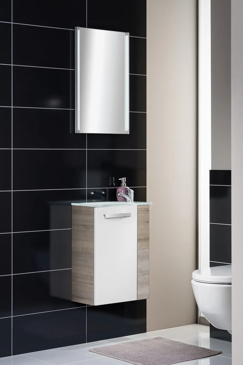 Spiegelelement LED-LINE Wei&szlig;