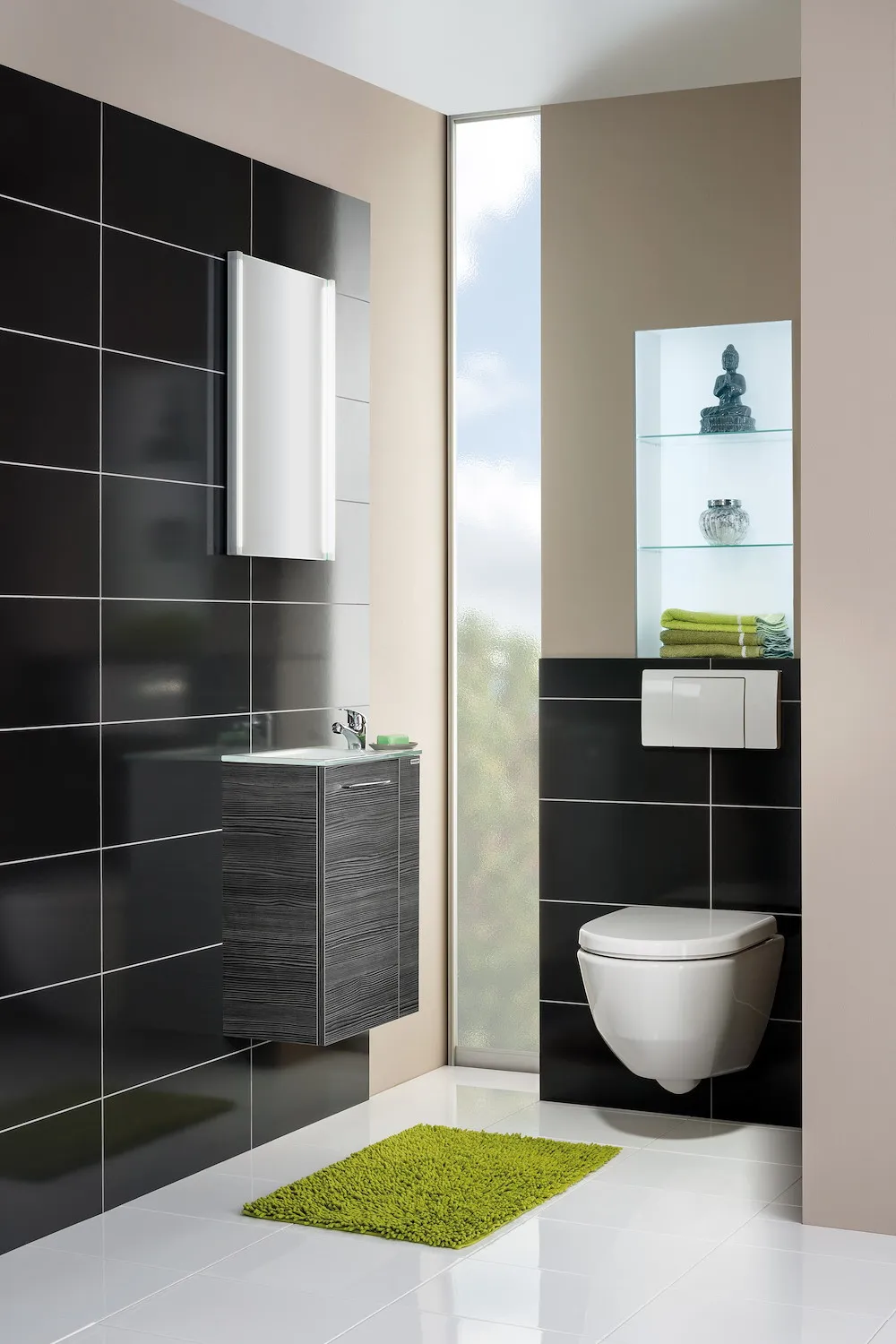 Spiegelelement LED-LINE Wei&szlig;