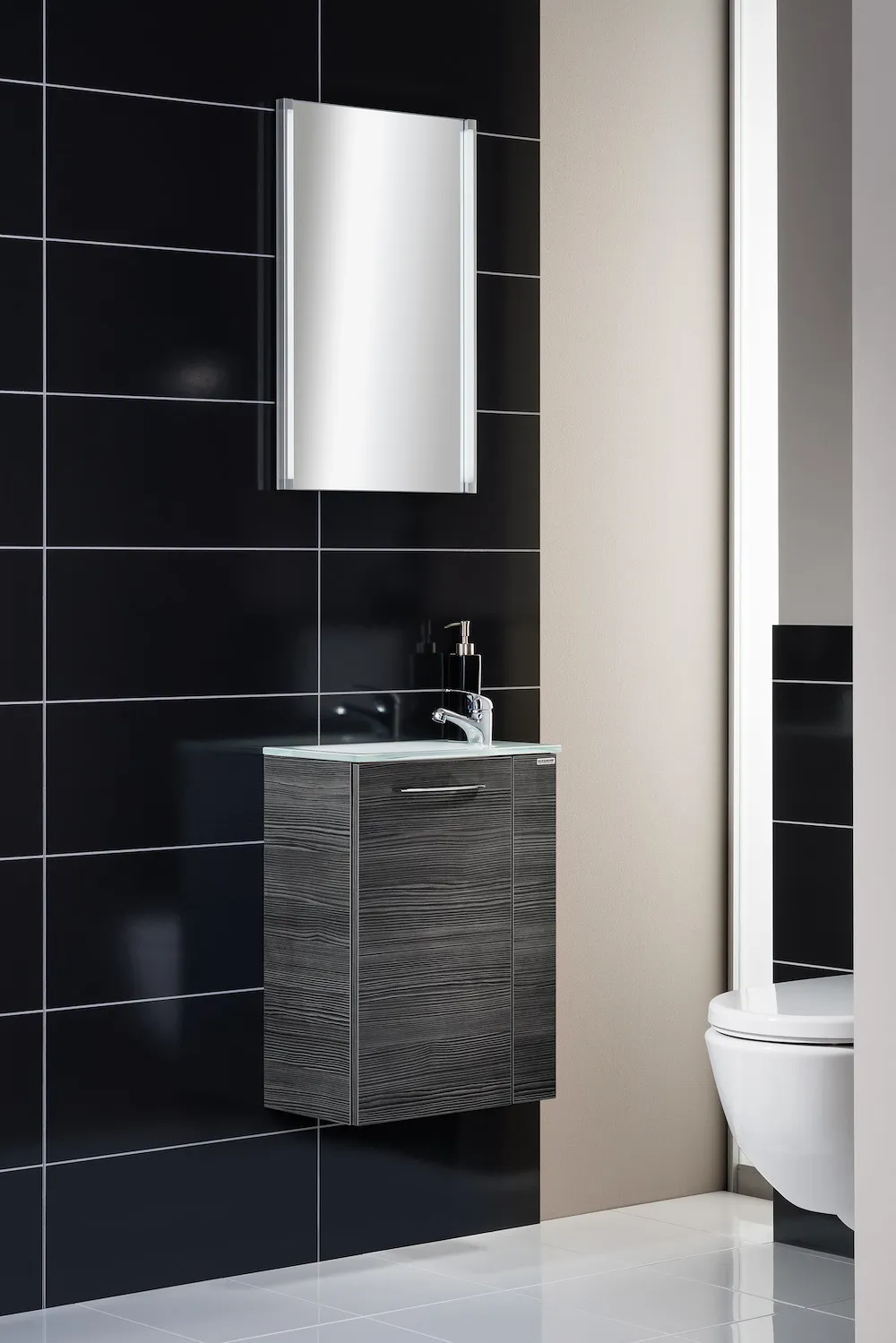 Spiegelelement LED-LINE Wei&szlig;