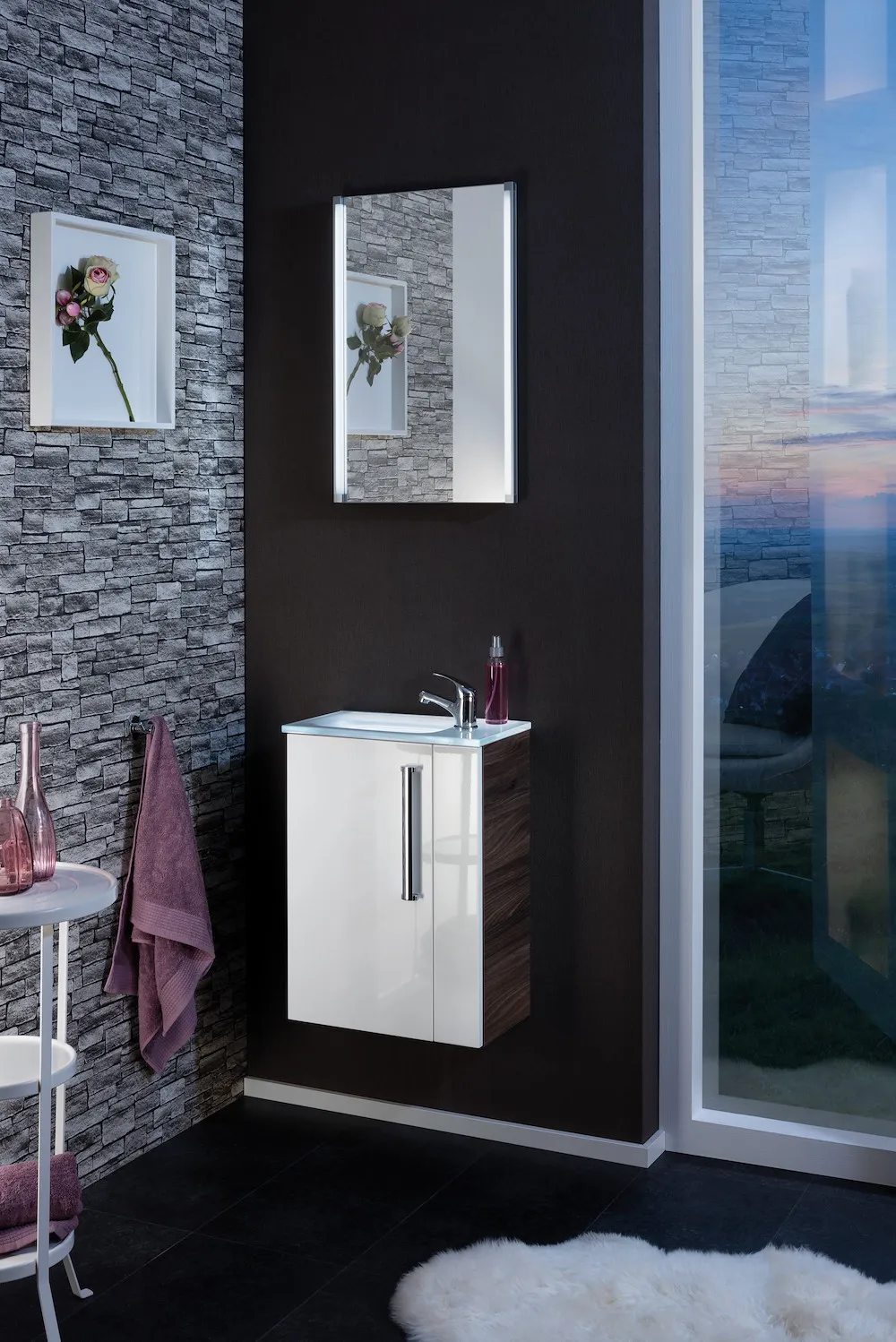 Spiegelelement LED-LINE Wei&szlig;