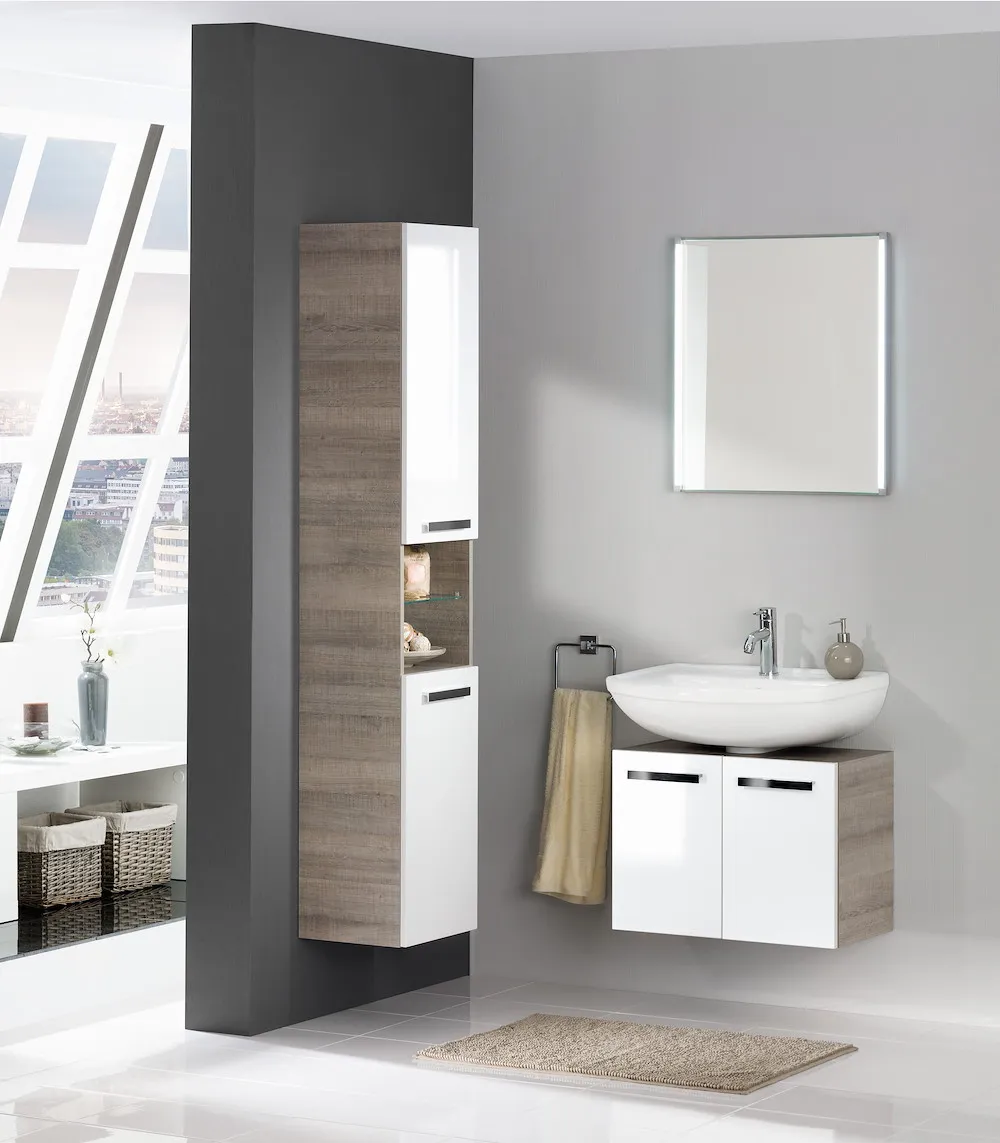 Spiegelelement LED-LINE Wei&szlig;