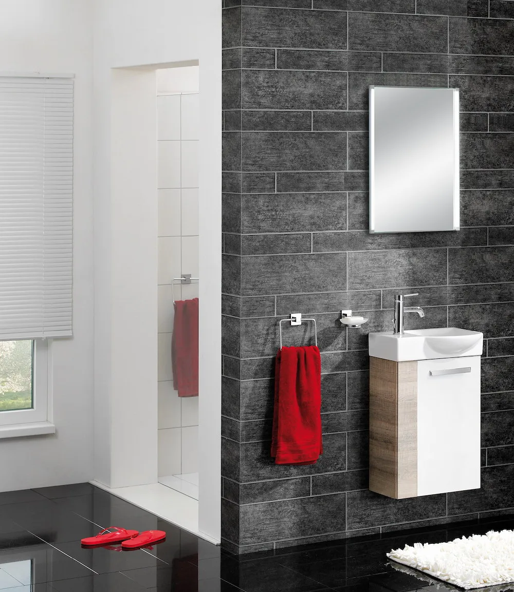 Spiegelelement LED-LINE Wei&szlig;