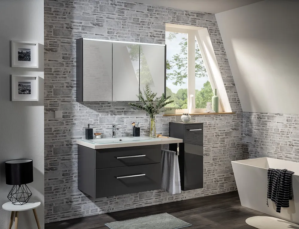 YEGA Glaswaschbecken Weiss