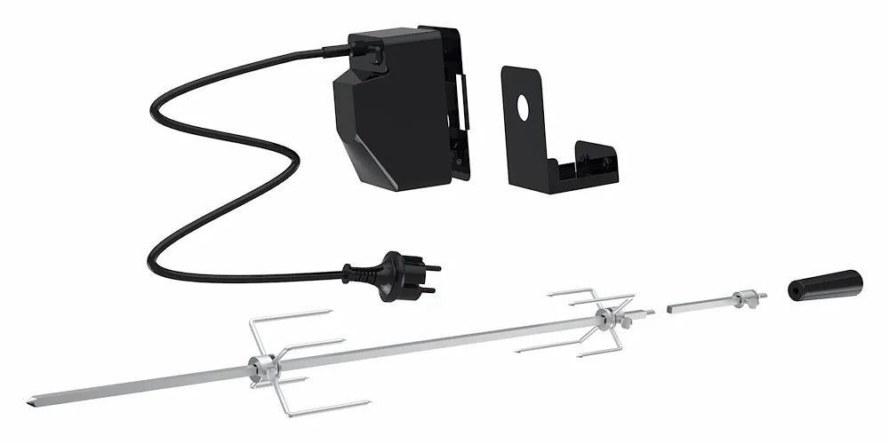 Grillspiess-Set Netzbetrieb