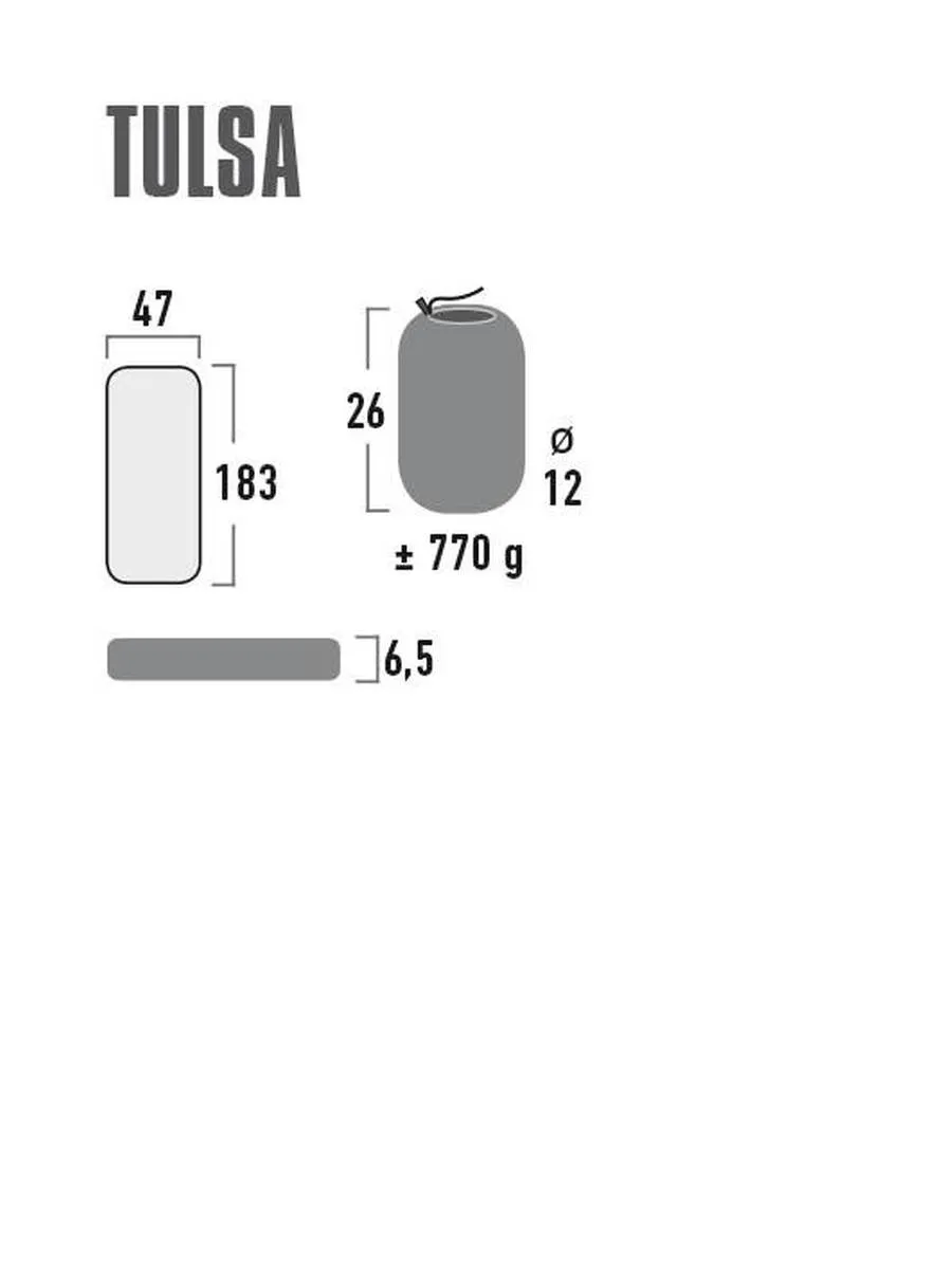 Leichtgewicht-Matratze Tulsa