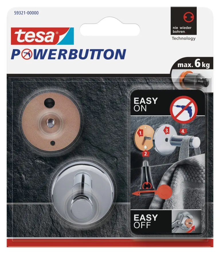 tesa Powerbutton&reg; Haken