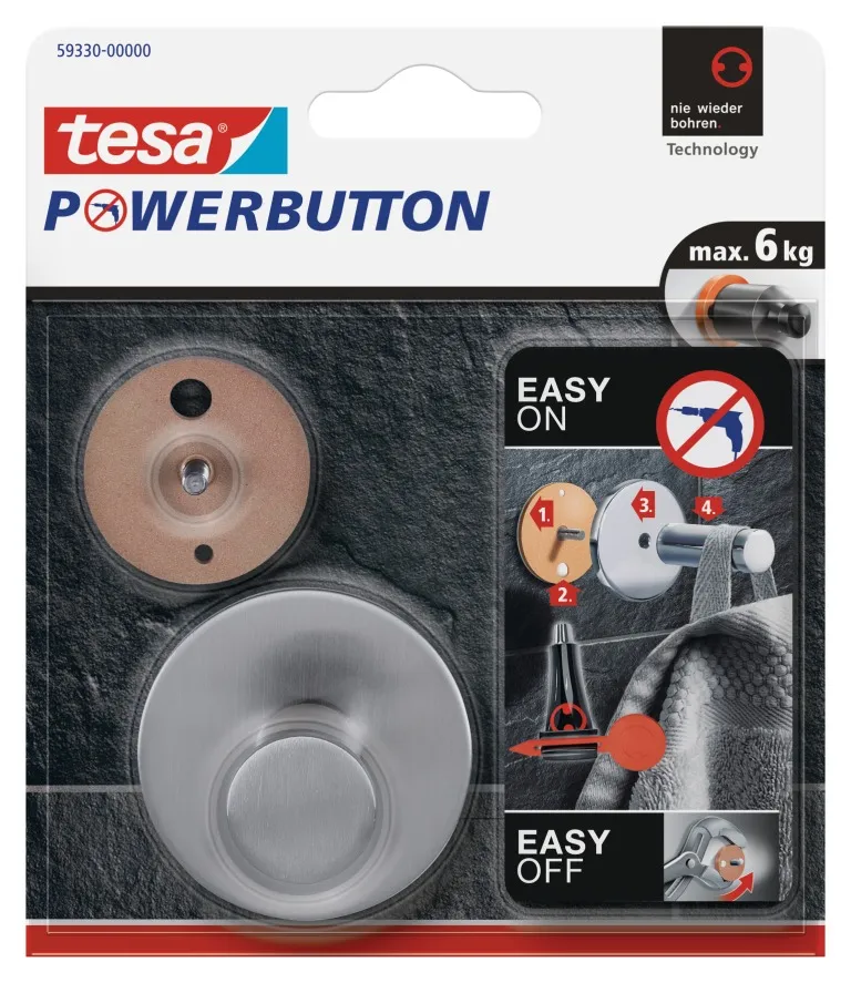 tesa Powerbutton&reg; Haken