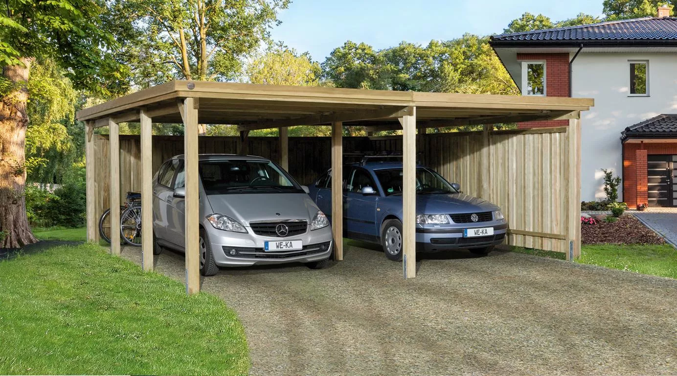 Flachdach-Carport 618 Gr. 2