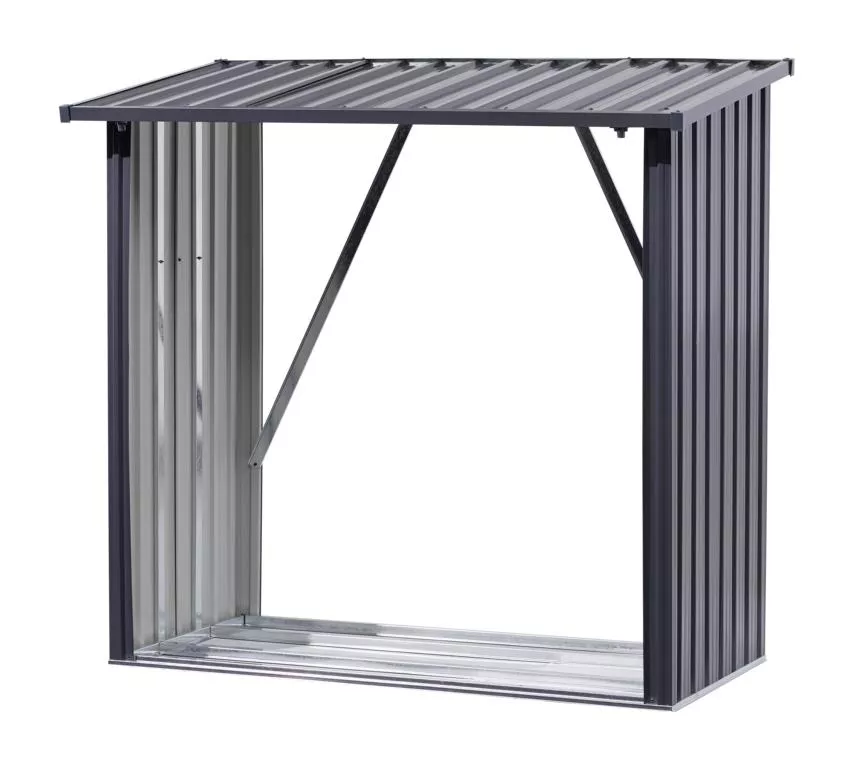 Holzunterstand anthrazit