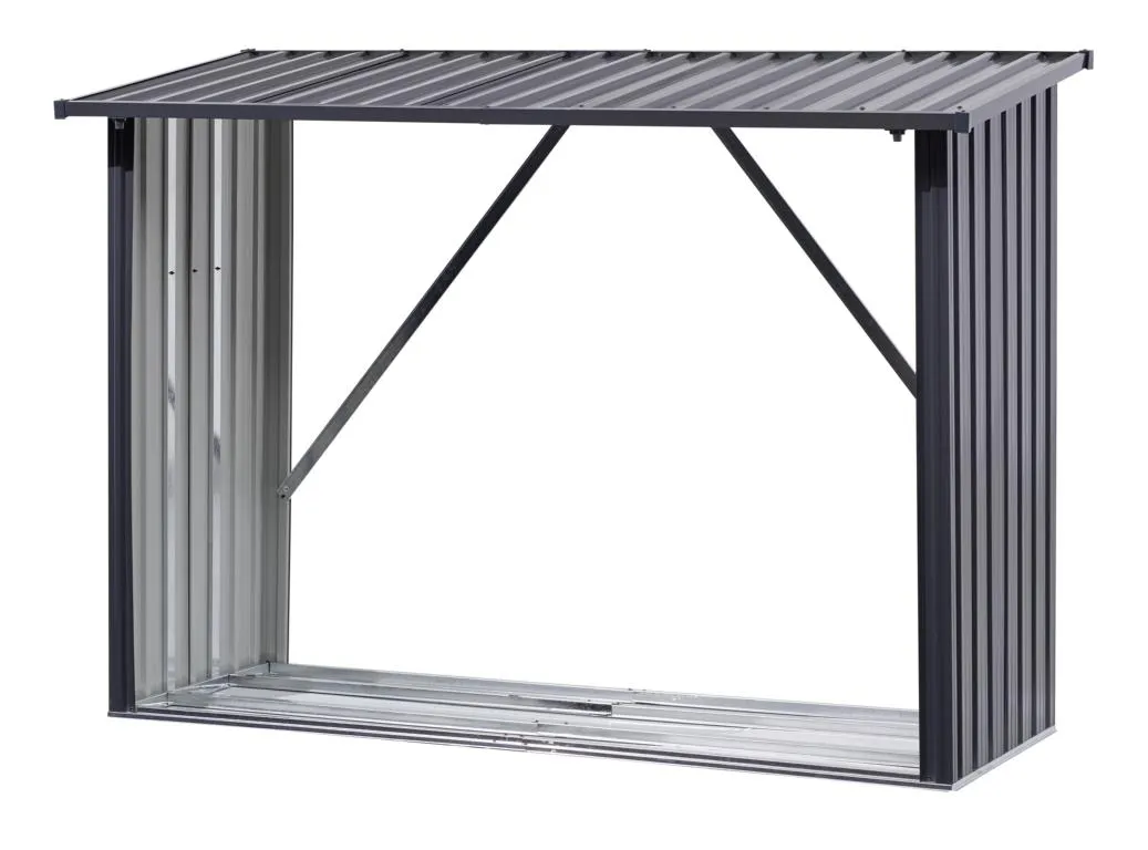 Holzunterstand anthrazit