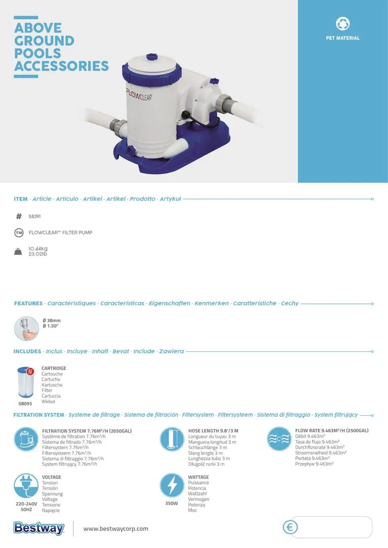 Filterpumpe 9.463 l/h