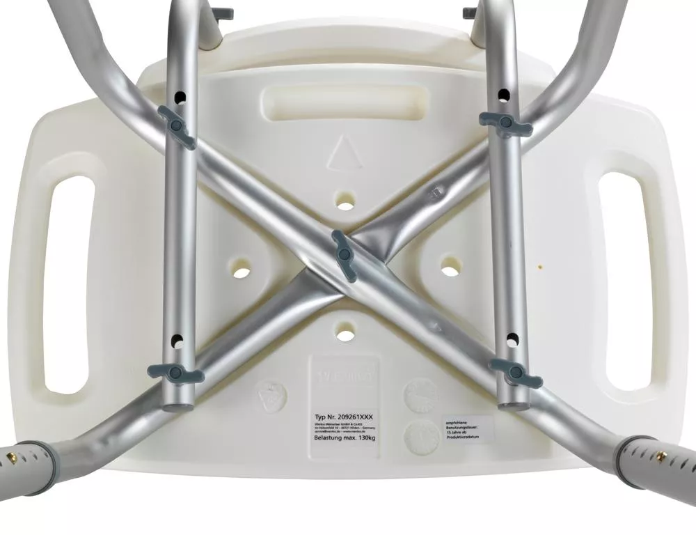 Badhocker mit R&uuml;ckenlehne