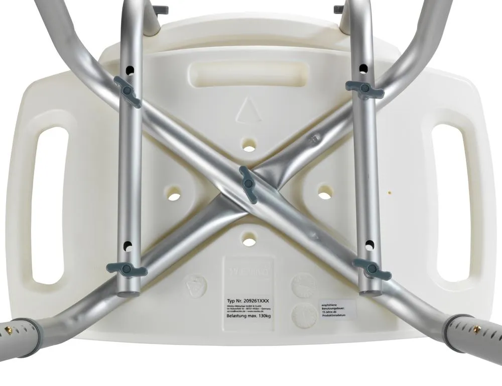 Badhocker mit R&uuml;ckenlehne