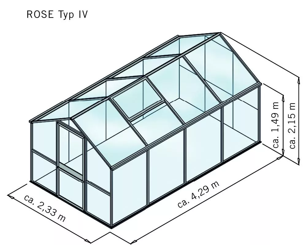 Gew&auml;chshaus Modell Rose IV
