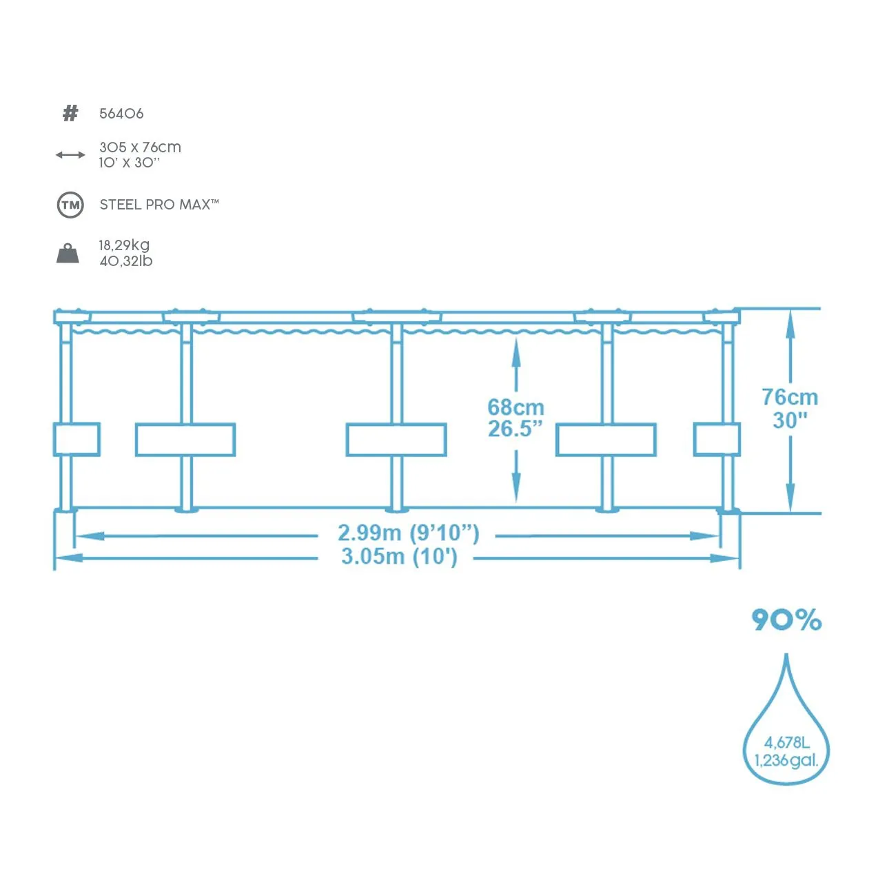 Frame Pool ''Steel Pro MAX''