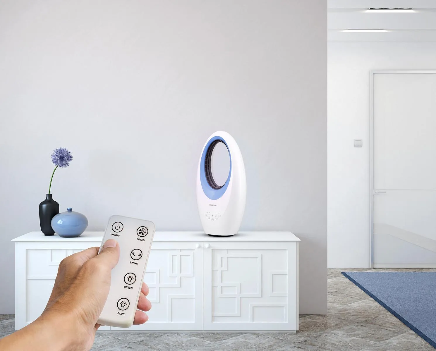 Rotorloser Standventilator