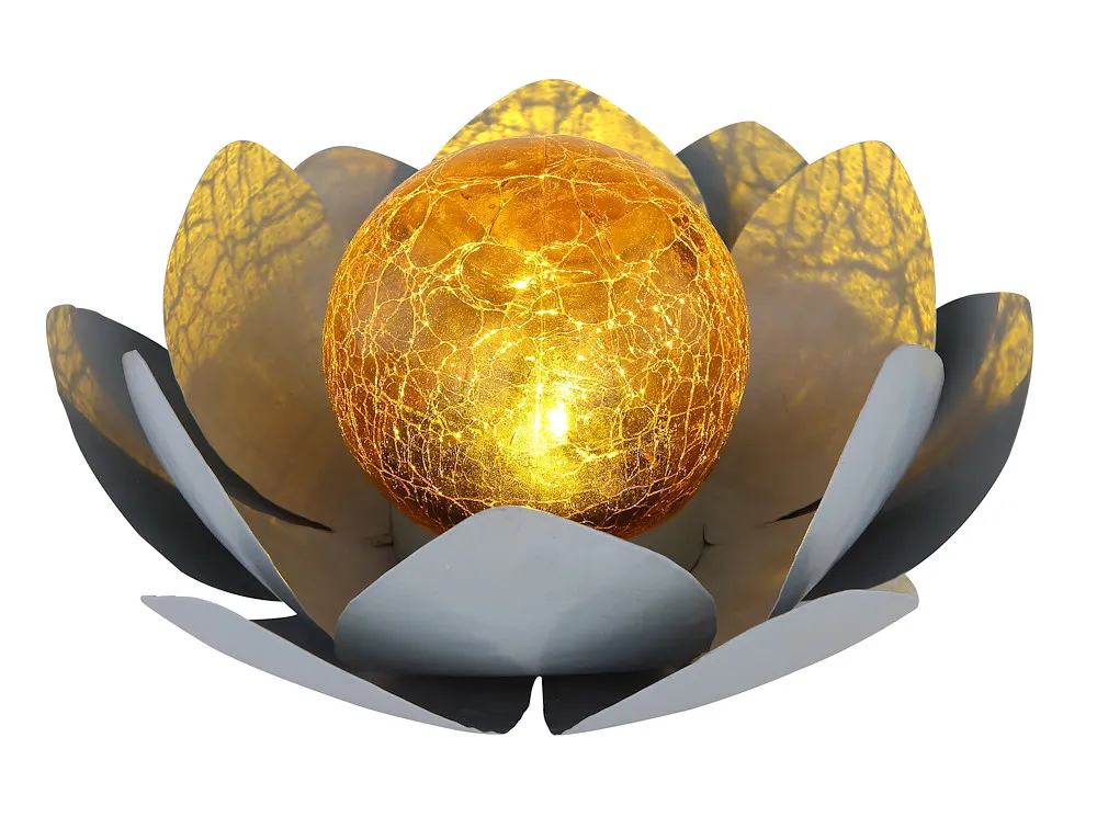 Solarleuchte Metall 25x25x9