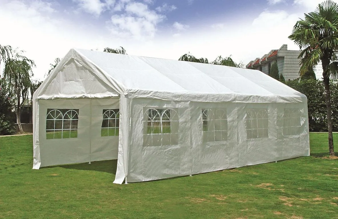 Pavillon 4 x 8 m, Farbe: wei&szlig;