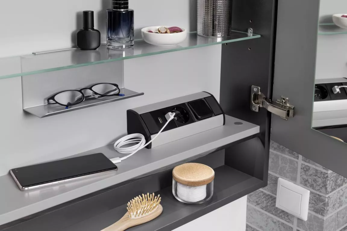 Ablage f. Glasboden 20x10x6,5