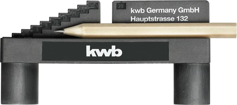 Mittenfinder mit Bleistift