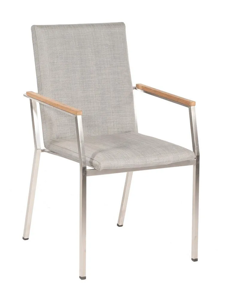 Stapelsessel Superior Edelstahl / Textil