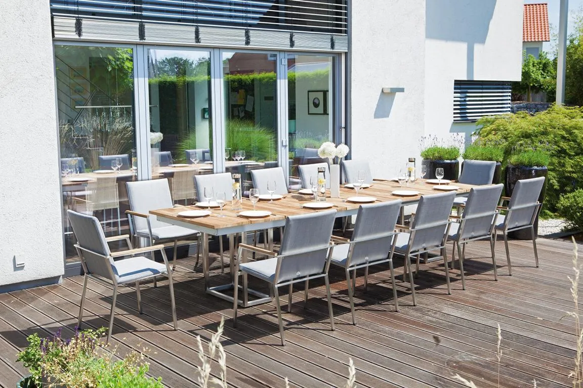 Stapelsessel Superior Edelstahl / Textil